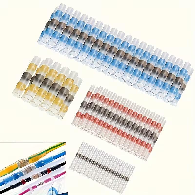 300pcs Boxed Welding Sealed Heat Shrink Butt Connectors