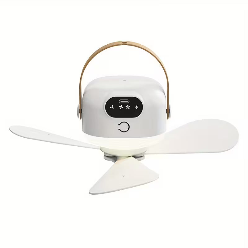 Rechargeable Tent Fan Light